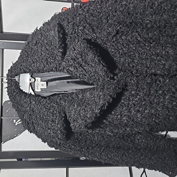 Celebrity Pink Faux Fur Black Snsp Button Coat NWT Medium‎ - Picture 4 of 8